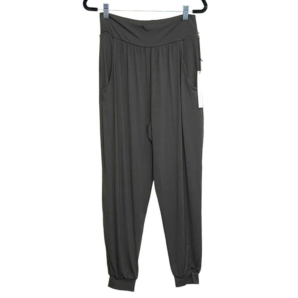 Revolve Susana Monaco Hunter Green Jogger Pants Pull On Stretch Jersey Small NWT